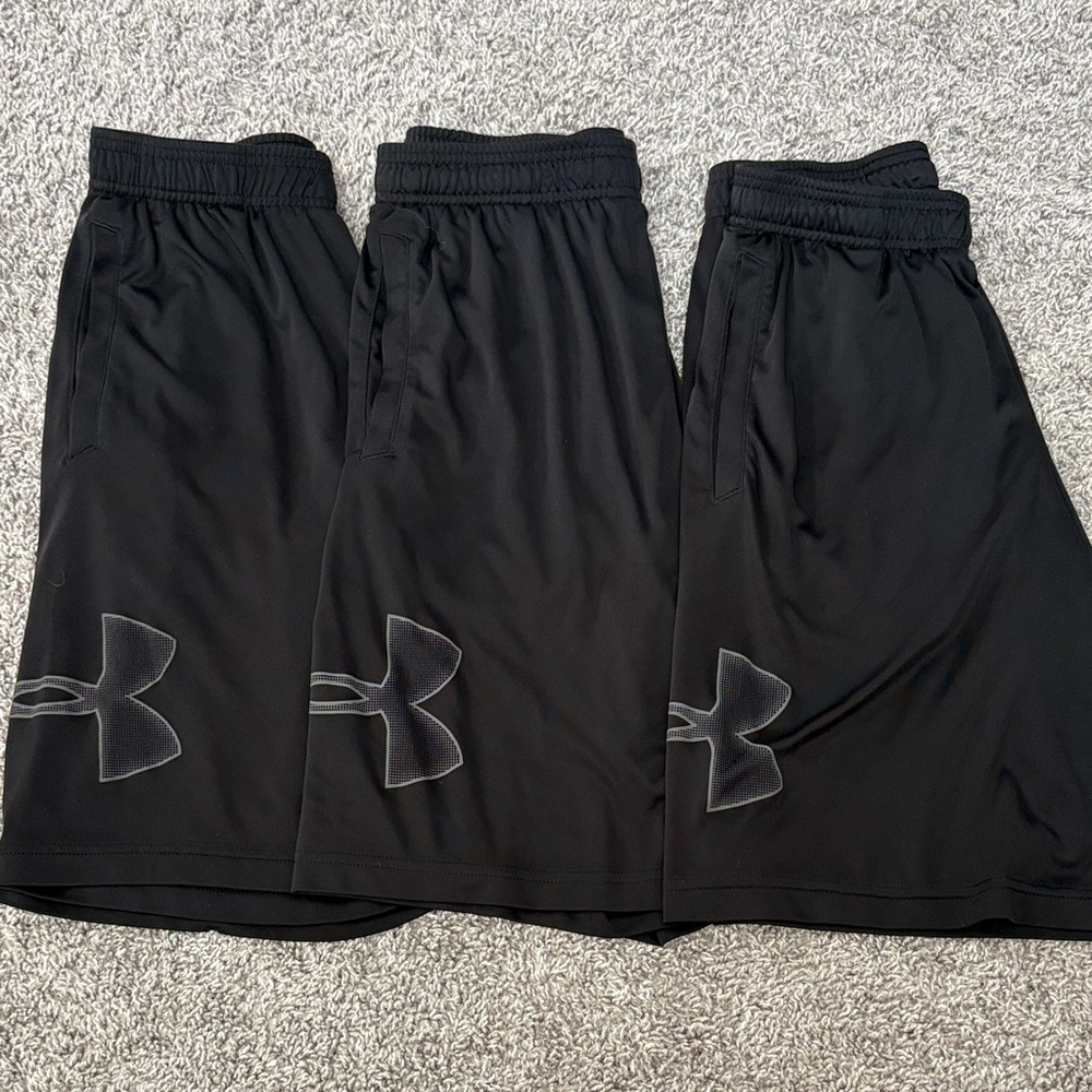 Under Armour Black Performance Shorts Trio